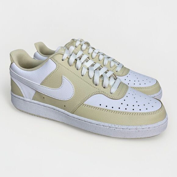 Nike Court Vision Low HM9862-200 Light Khaki White Tennis Gym Shoes Men 10 New - Picture 3 of 11